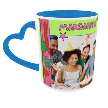 Customized Coffee Mugs For Birthday in Blue