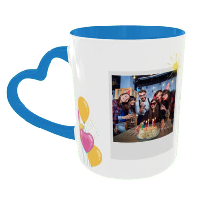 Customized Coffee Mugs For Birthday in Blue