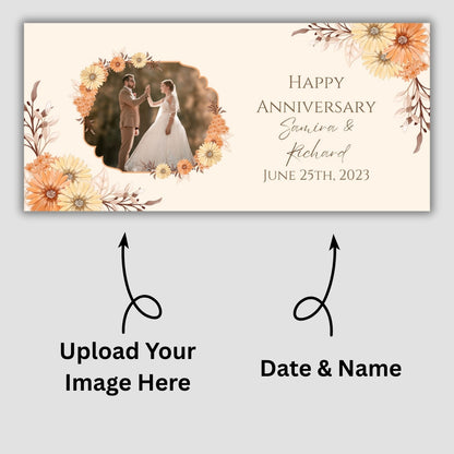 Customized Coffee Mugs For Couple in Orange ( anniversary )