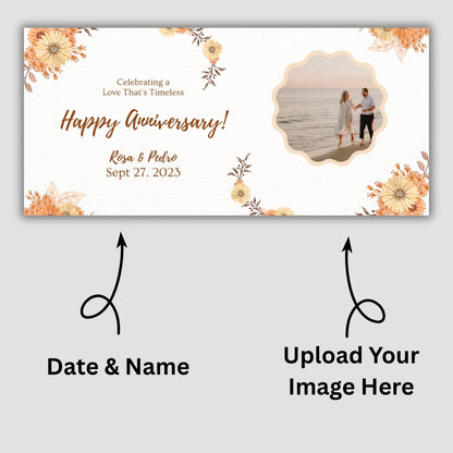 Customized Coffee Mugs For Couple in Orange ( anniversary )