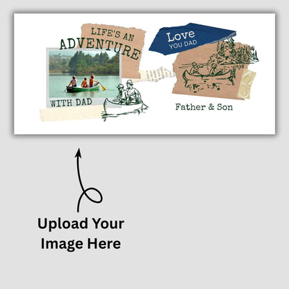 Customized Coffee Mugs For Dad in Orange ( Your Super Hero )