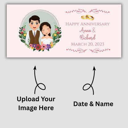 Customized Coffee Mugs For Couple in Blue ( anniversary )