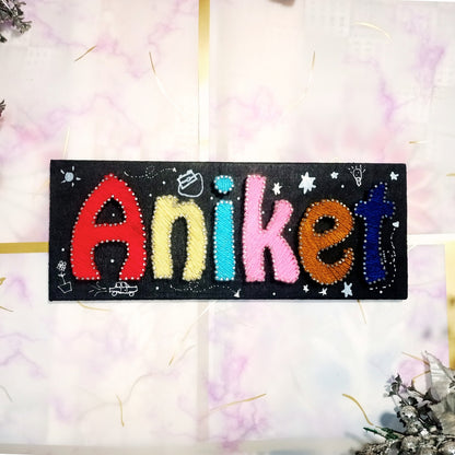 Creative String Art Name Plate Gift