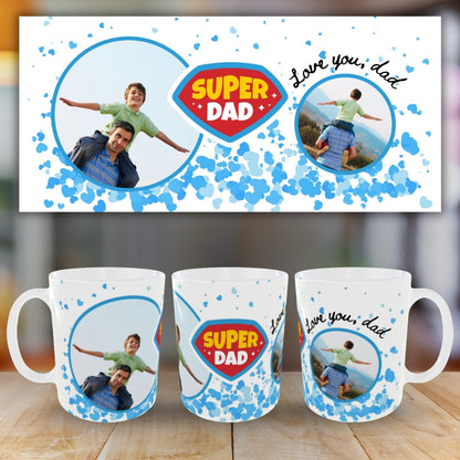 Customized Coffee Mugs For Dad ( Your Super Hero )