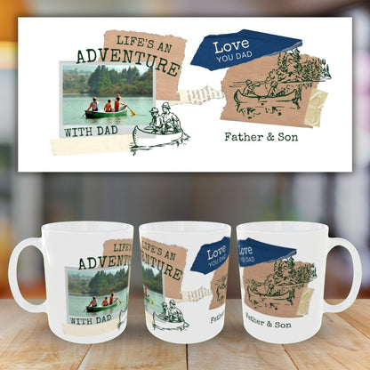 Customized Coffee Mugs For Dad ( Your Super Hero )
