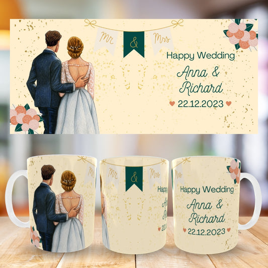 Customized Coffee Mugs ( Wedding Gift For Couple )