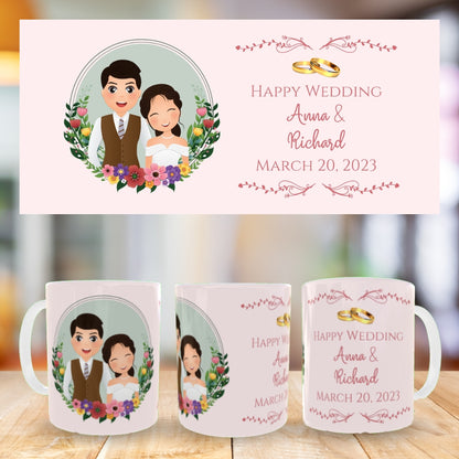 Customized Coffee Mugs ( Wedding Gift For Couple )