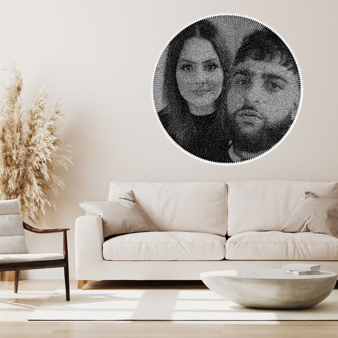 ( Couple Portrait ) A personalized string art portrait Single & Double Face