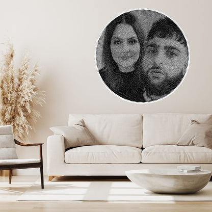 ( Couple Portrait ) A personalized string art portrait Single & Double Face