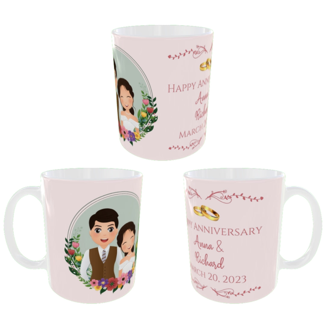 Customized Coffee Mugs For Couple ( anniversary )