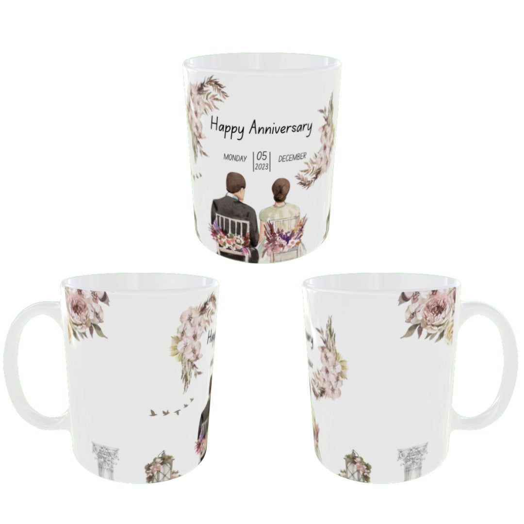 Customized Coffee Mugs For Couple ( anniversary )