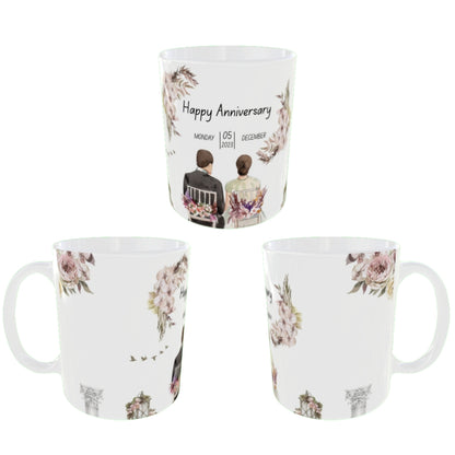 Customized Coffee Mugs For Couple ( anniversary )