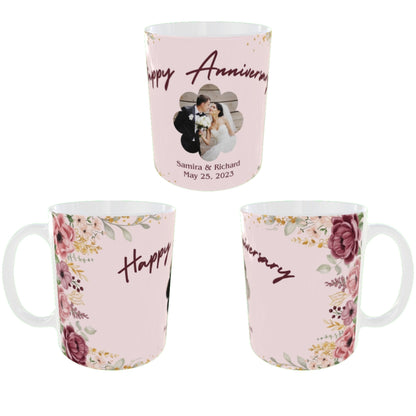 Customized Coffee Mugs For Couple ( anniversary )