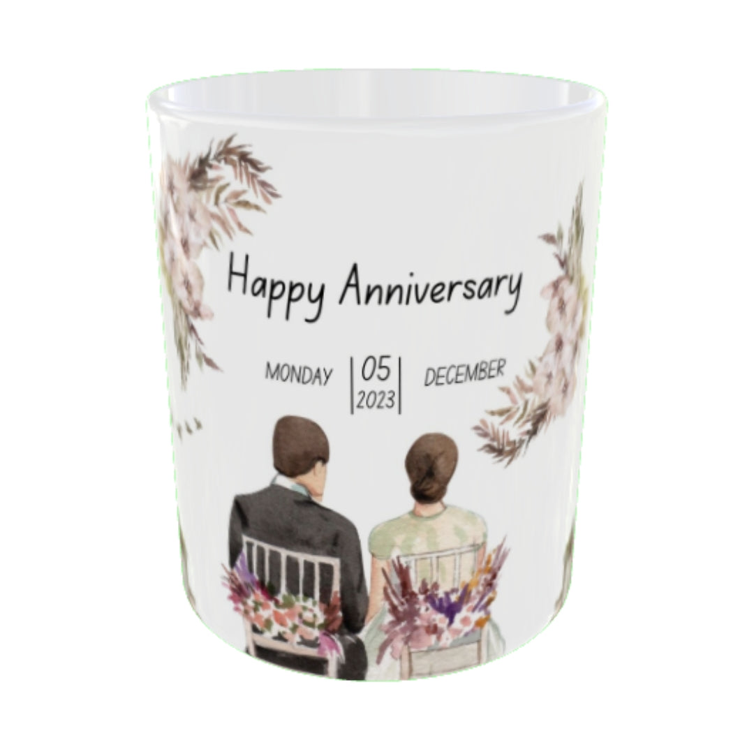 Customized Coffee Mugs For Couple ( anniversary )