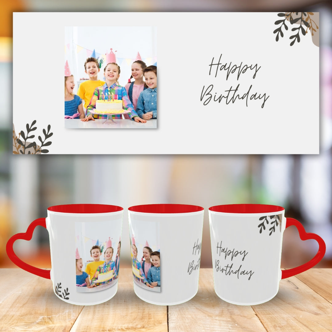 Customized Coffee Mugs For Birthday in Red