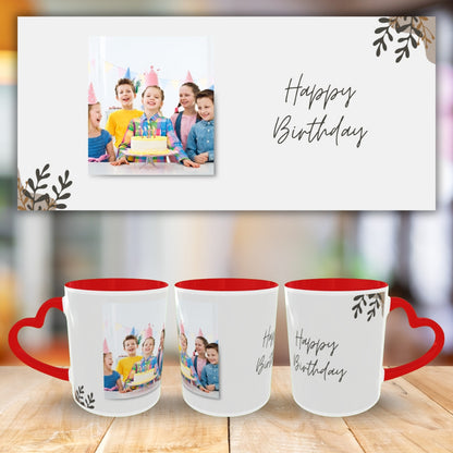 Customized Coffee Mugs For Birthday in Red