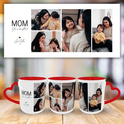 Customized Coffee Mugs For mother in Red ( Special for Mother )