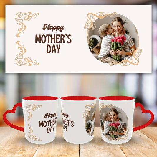 Customized Coffee Mugs For mother in Red ( Special for Mother )
