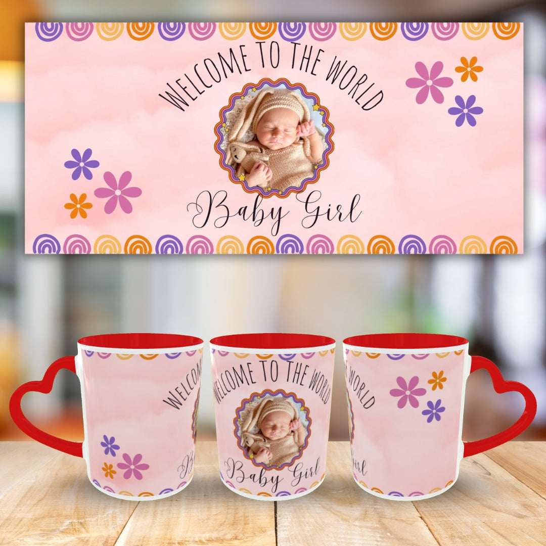 Customized Coffee Mugs For Little Baby in Red