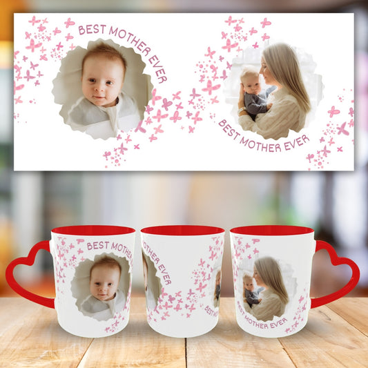 Customized Coffee Mugs For mother in Red ( Special for Mother )