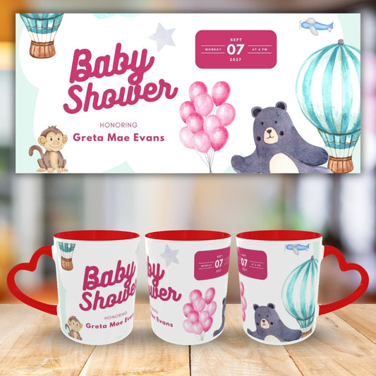 Customized Coffee Mugs For Little Baby in Red