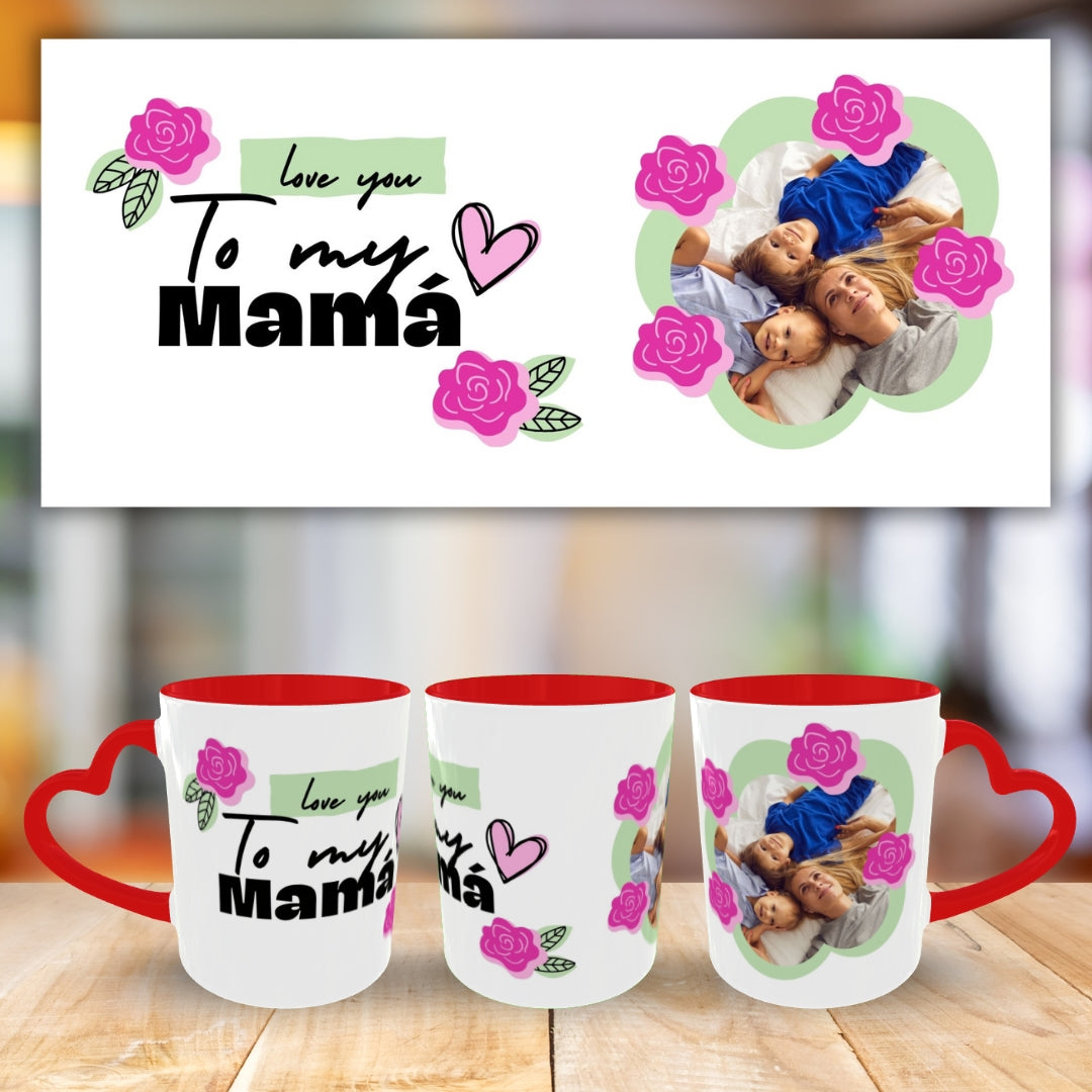 Customized Coffee Mugs For mother in Red ( Special for Mother )