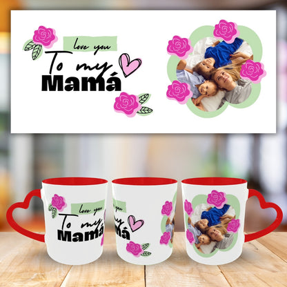 Customized Coffee Mugs For mother in Red ( Special for Mother )