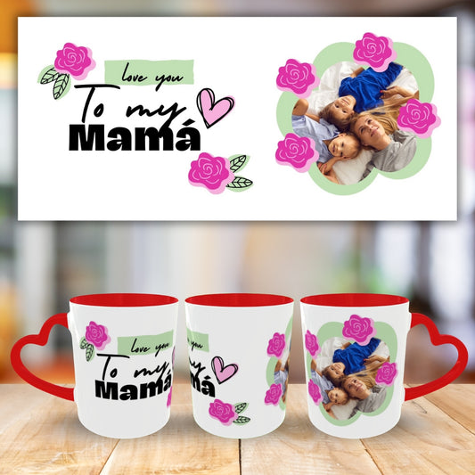 Customized Coffee Mugs For mother in Red ( Special for Mother )