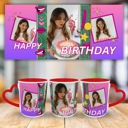 Customized Coffee Mugs For Birthday in Red