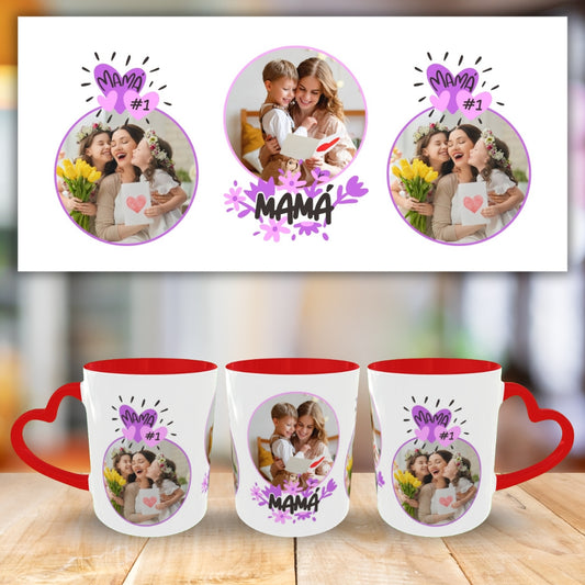 Customized Coffee Mugs For mother in Red ( Special for Mother )