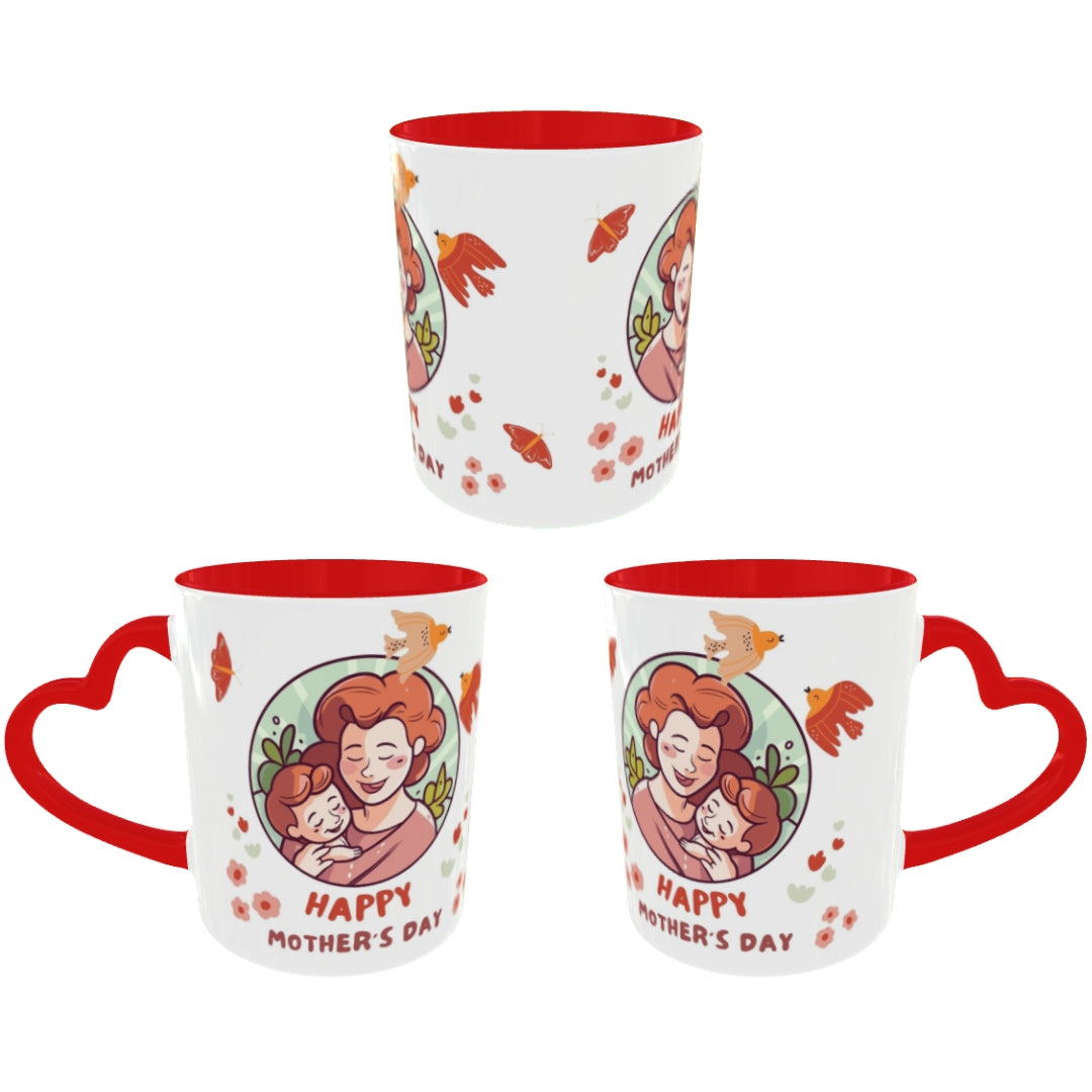 Customized Coffee Mugs For mother in Red ( Special for Mother )