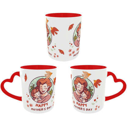 Customized Coffee Mugs For mother in Red ( Special for Mother )