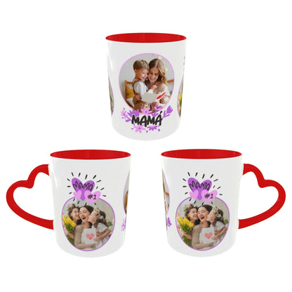 Customized Coffee Mugs For mother in Red ( Special for Mother )