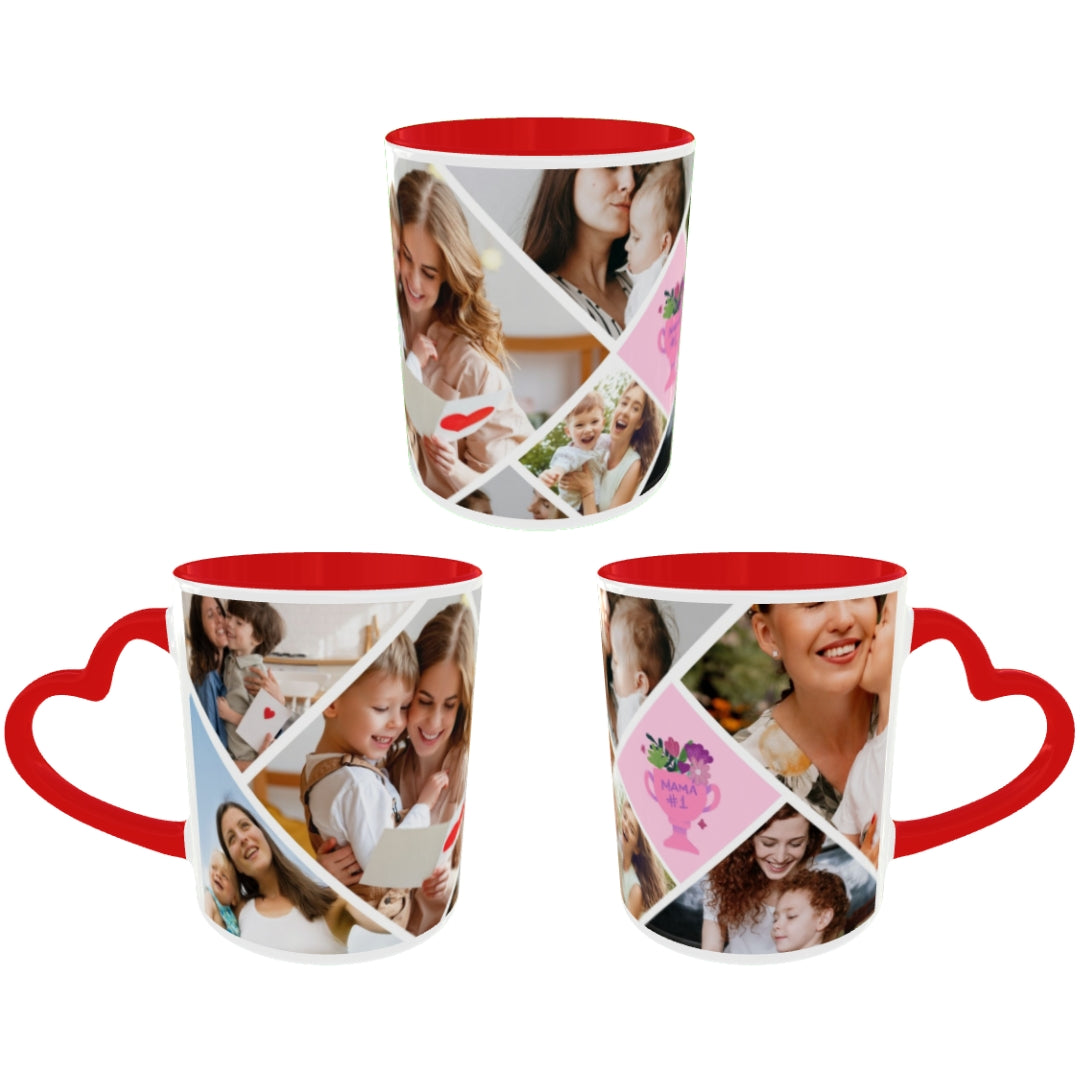 Customized Coffee Mugs For mother in Red ( Special for Mother )