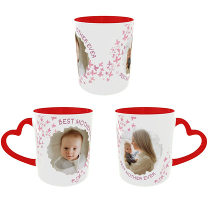 Customized Coffee Mugs For mother in Red ( Special for Mother )