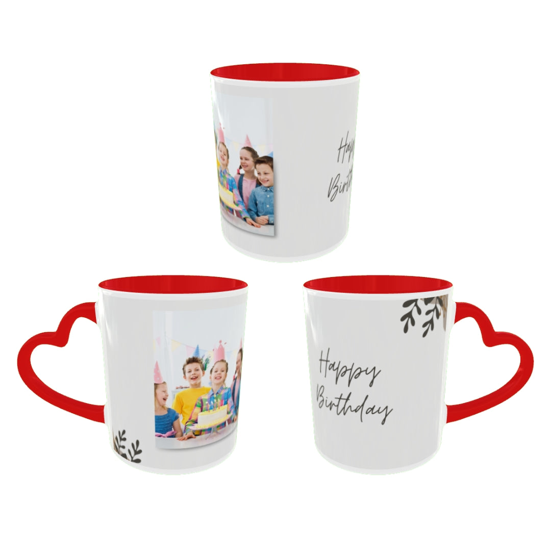 Customized Coffee Mugs For Birthday in Red