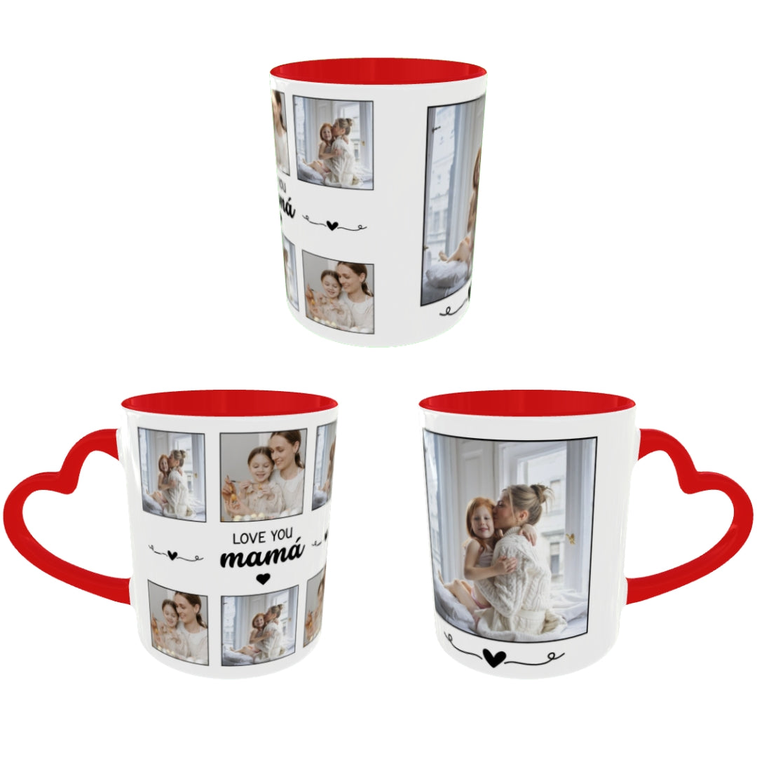 Customized Coffee Mugs For mother in Red ( Special for Mother )