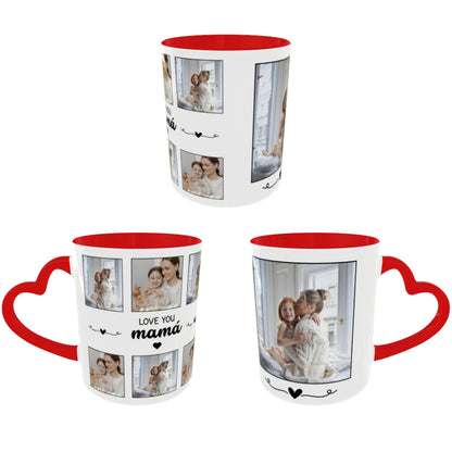 Customized Coffee Mugs For mother in Red ( Special for Mother )