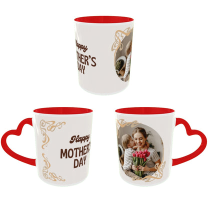 Customized Coffee Mugs For mother in Red ( Special for Mother )