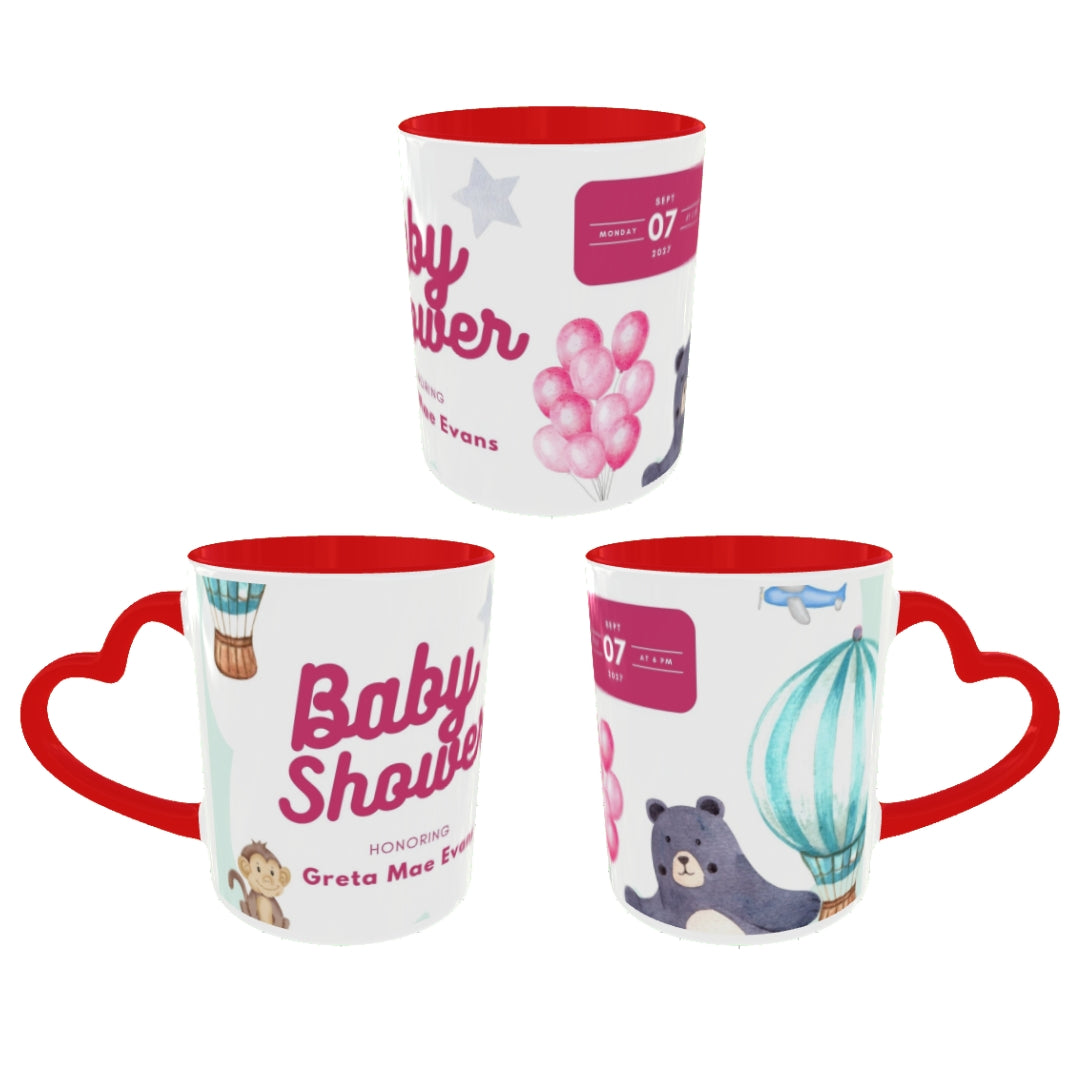 Customized Coffee Mugs For Little Baby in Red
