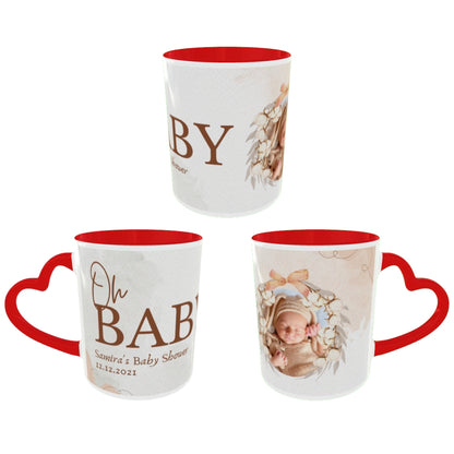 Customized Coffee Mugs For Little Baby in Red