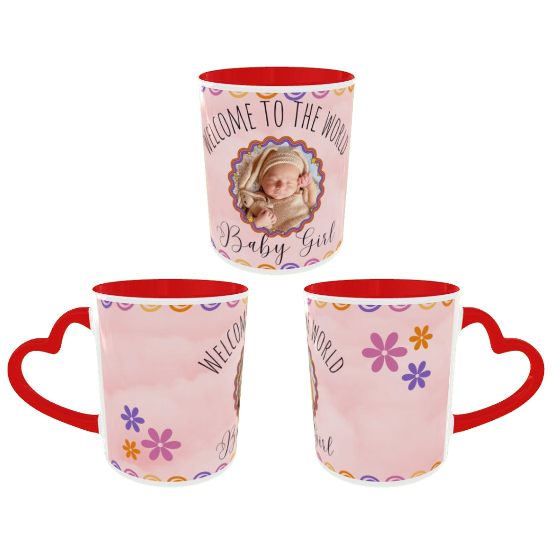 Customized Coffee Mugs For Little Baby in Red