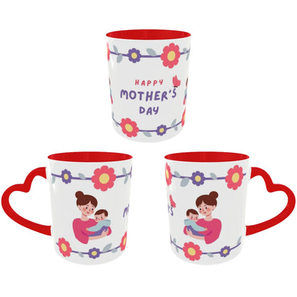 Customized Coffee Mugs For mother in Red ( Special for Mother )