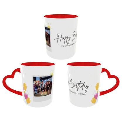 Customized Coffee Mugs For Birthday in Red