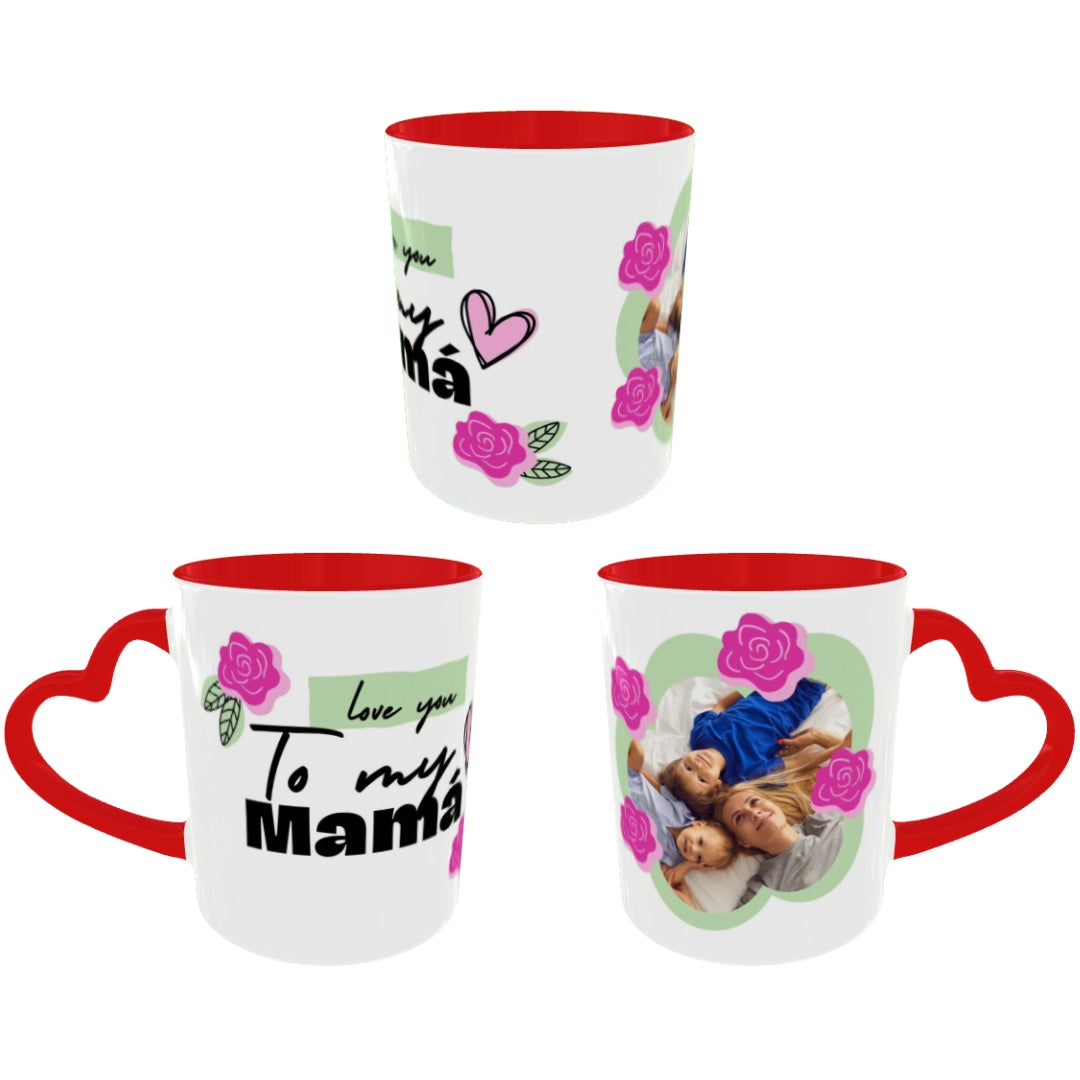 Customized Coffee Mugs For mother in Red ( Special for Mother )