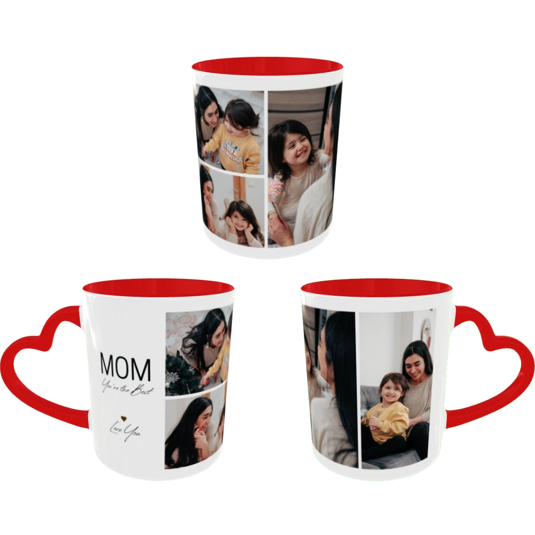 Customized Coffee Mugs For mother in Red ( Special for Mother )
