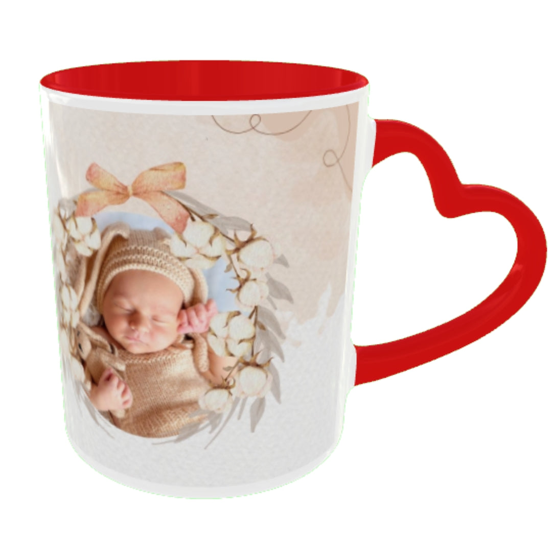 Customized Coffee Mugs For Little Baby in Orange
