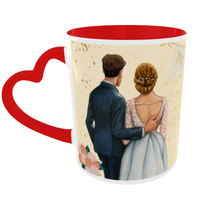 Customized Coffee Mugs For Couple in Red ( anniversary )