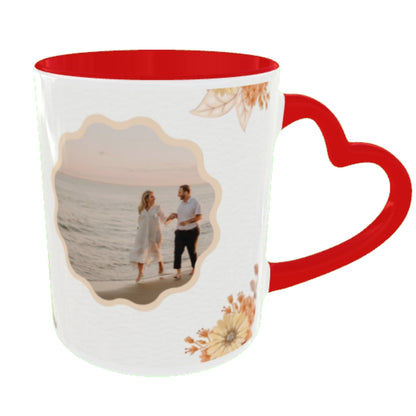 Customized Coffee Mugs For Couple in Red ( anniversary )
