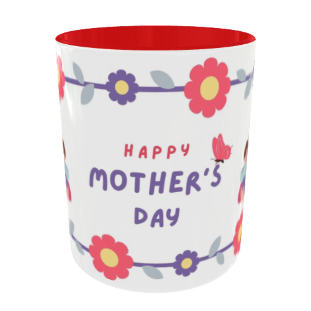 Customized Coffee Mugs For mother in Red ( Special for Mother )